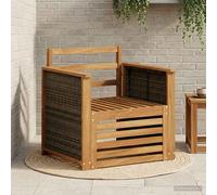 vidaXL Outdoor Middle Sofa Natural