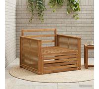 vidaXL Outdoor Middle Sofa Natural