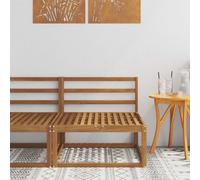 vidaXL Outdoor Middle Sofa Solid Acacia Wood Natural 79 x 83 x 73 cm