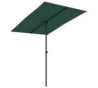 vidaXL Outdoor Parasol-UV Protective Polyester, Aluminium Pole, 360-Degree Rotation, Height Adjustable, Easy Clean-2m Green