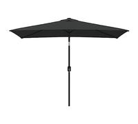 vidaXL Outdoor Parasol with Metal Pole 300x200 cm Black