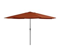 Outdoor Parasol with Metal Pole Patio Garden Umbrella Balcony Sunshades vidaXL