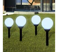 vidaXL Outdoor Pathway Lamps 4 pcs LED 15 cm with Ground Spike UK HOT