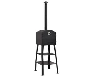 vidaXL Outdoor Pizza Oven Charcoal Fired with 2 Fireclay Stones Pizza Maker