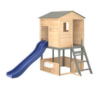 vidaXL Outdoor Playset Dark Grey Solid Wood Fir playset wooden playset