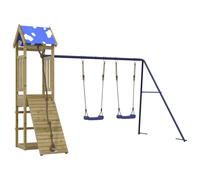 vidaXL Outdoor Playset Garden Playhouse Kids Playground Impregnated Wood Pine