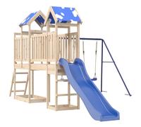 vidaXL Outdoor Playset Garden Playhouse Playground Equipment Solid Wood Pine