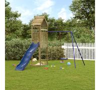 (solid impregnated pinewood) vidaXL Outdoor Playset Playhouse Play Tower Playground Set Solid Wood Douglas