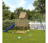 vidaXL Outdoor Playset Impregnated Wood Pine, Brown