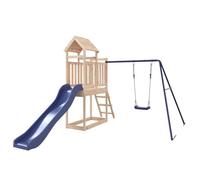 Playhouse with Slide Swing Solid Wood Pine