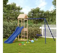 vidaXL Outdoor Playset Solid Wood Pine, Brown