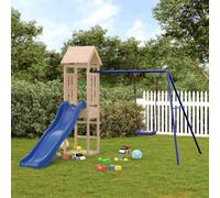 Playhouse with Slide Swing Solid Wood Pine