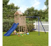 vidaXL Outdoor Playset Solid Wood Pine, playset, wooden playset, playground set, playground equipment, wooden playground, garden playset