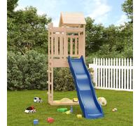 vidaXL Outdoor Playset: Solid Pine Wood, Multifunctional Entertainment Centre with Slide & Sandpit, Sturdy & Safe Design