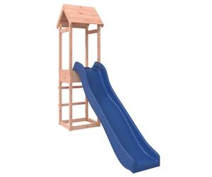 'vidaXL Outdoor Playset with Solid Douglas Wood Frame - Backyard Playground Set with Slide, Platform and Sandpit - Brown Finish for Kids Aged 3-8 years