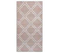 vidaXL Outdoor Carpet ARAKIL Brown 160x230 cm PP Balcony Rug Outdoor Blanket