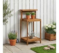 VidaXL Outdoor Potting Bench 56.5 X 48.5 X 107 Cm Solid Wood