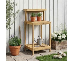 VidaXL Outdoor Potting Bench 56.5 X 48.5 X 107 Cm Solid Wood