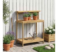 VidaXL Outdoor Potting Bench 86.5 X 48.5 X 106 Cm Solid Wood