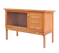 vidaXL Outdoor Rabbit Hutch Small Animal House Pet Cage 1 Layer Wood Durable