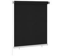 vidaXL Outdoor Roller Blind 120x140 cm Black Home Window Shade Treatments