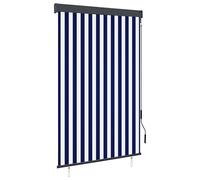 vidaXL Outdoor Roller Blind 120x250 cm Blue and White, Blue