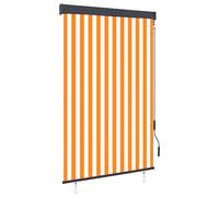 vidaXL Outdoor Roller Blind 120x250 cm White and Orange
