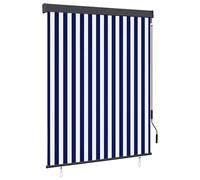 vidaXL Outdoor Roller Blind 140x250 cm Blue and White