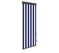 vidaXL Outdoor Roller Blind 60x250 cm Blue and White UK HOT