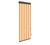 vidaXL Outdoor Roller Blind 60x250 cm White and Orange UK HOT