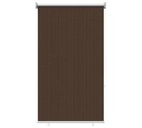 vidaXL Outdoor Roller Blind 90% UV Blocking Brown HDPE Roller Blind Balcony Patio Sun Shade Garden Window