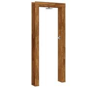 vidaXL Outdoor Shower 89 in Natural, Modern Rectangular Outdoor Shower for the Garden, Durable Acacia Wood and Stainless Steel