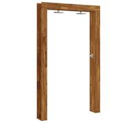vidaXL Outdoor Shower 89 in Natural, Modern Rectangular Outdoor Shower for the Garden, Durable Acacia Wood and Stainless Steel