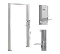 vidaXL Outdoor Shower Stainless Steel Square