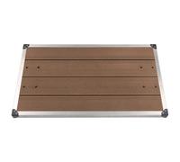 vidaXL Outdoor Shower Tray WPC Stainless Steel 110x62 cm Brown