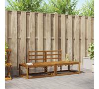 vidaXL Outdoor Sofa Set 2 pcs Natural 182.5 x 63 x 73 cm
