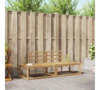 vidaXL Outdoor Sofa Set 2 pcs White 182.5 x 63 x 73 cm