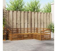 vidaXL Outdoor Sofa Set 4 pcs Natural