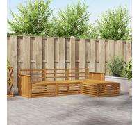 vidaXL Outdoor Sofa Set 4 pcs Natural