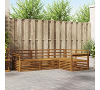 vidaXL Outdoor Sofa Set 4 pcs Natural