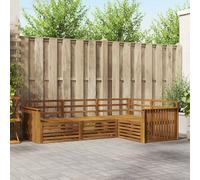 vidaXL Outdoor Sofa Set 4 pcs Natural Solid Acacia Wood