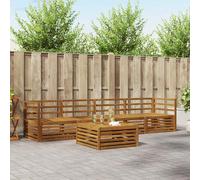 vidaXL Outdoor Sofa Set 5 pcs Natural