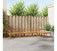 vidaXL Outdoor Sofa Set 5 pcs Natural Solid Acacia Wood