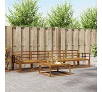 vidaXL Outdoor Sofa Set 5 pcs Natural Solid Acacia Wood