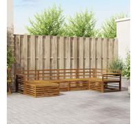 vidaXL Outdoor Sofa Set 6 pcs Natural