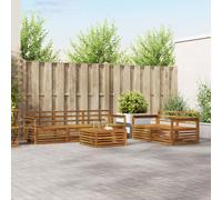 vidaXL Outdoor Sofa Set 6 pcs Natural