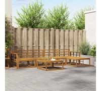 vidaXL Outdoor Sofa Set 6 pcs Natural Solid Acacia Wood