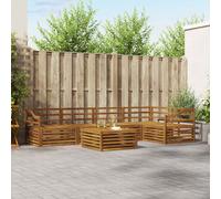 vidaXL Outdoor Sofa Set 6 pcs Natural Solid Acacia Wood