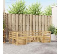 vidaXL Outdoor Sofa Set 6 pcs White 245 x 126.5 x 73 cm