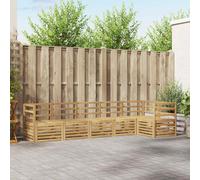 vidaXL Outdoor Sofa Set 6 pcs White 304 x 126.5 x 73 cm